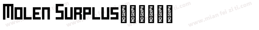 Molen Surplus字体转换